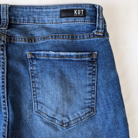 Kut from the Kloth Connie Ankle Skinny Jeans Destroyed Jeans Size 10 - Picture 7 of 10